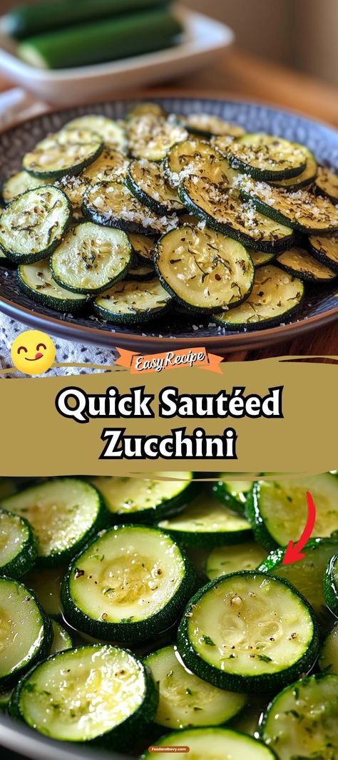 Indulge in the light and fresh taste of Sautéed Zucchini, a quick and healthy side dish that’s flavored with garlic and herbs. This simple preparation highlights the delicate flavor of zucchini, making it a versatile addition to any meal. #SauteedZucchini #HealthyCooking #VegetableSide Ways To Cook Zucchini, Sauteed Zucchini Recipes, Zucchini Health Benefits, Sautéed Zucchini, Sautéed Veggies, Zucchini Frittata, Zucchini Side Dishes, Zucchini Recipes Healthy, Easy Zucchini Recipes