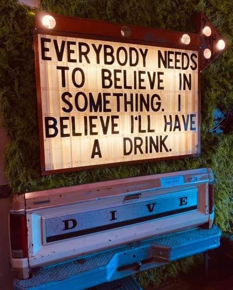 Dive Bar Party, Club Design Interior, Wine Store Design, Gin Quotes, Broadway Street, Funny Bar Signs, Pour Decisions, Cave City, Funny Minion Memes