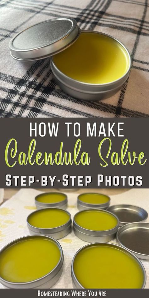 Diy Calendula Salve, Comphrey Salve Recipes, How To Make Calendula Salve, Calendula Salve Recipe, Dandelion Salve Recipes, Diy Salve, Herbal Salve Recipes, Calendula Balm, Bath Therapy