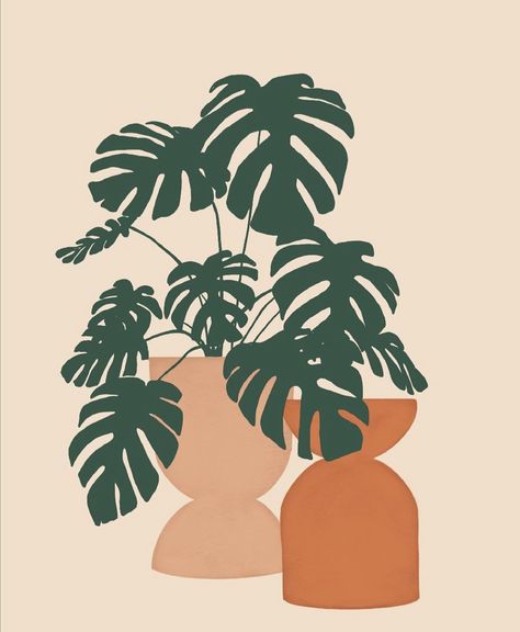 There should be a Monstera in every household 🪴 #illustration #illustragram #illustration_daily #onlineshop #posterdesign #poster #monstera Monstera Illustration, Best Digital Planner, Potted Houseplants, Planning Your Day, Vintage Poster Art, Digital Planners, Custom Branding, Green Plants, Illustrations Posters