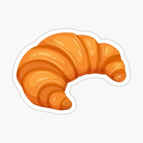 Laptop Makeover, Croissant Sticker, Bakery Stickers, Stickers Food, Food Doodles, Sticker Design Inspiration, Tumblr Stickers, Food Stickers, Travel Stickers