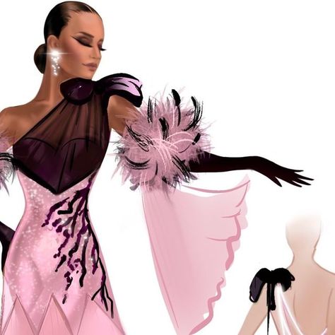 Ballroom Dress Drawing, Ballroom Dance Drawing, Ballroom Dancing Drawing, Ballroom Competition Makeup, Latin Ballroom Dresses Costumes, Standard Ballroom Competition Dresses, Luxury Performance Ballroom Dresses, Ballroom Dance Dresses Standard, Latin Competition Dress