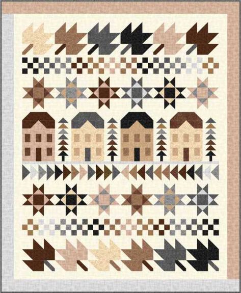 Row Quilts, Fall Quilt Patterns, House Quilt Block, House Quilt Patterns, Row Quilt, Sampler Quilts, Mystery Quilt, Modern Quilting, Fall Quilts