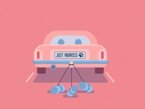 Just Married Just Got Married, Just Married, School Projects, Got Married, Creative Professional, Global Community, Poster Design, Design Inspiration, Gif