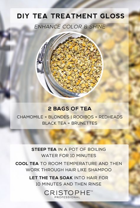 Tea shampoo Diy Hair Gloss, Natural Hair Recipes, Gloss Diy, Hair Gloss, Diy Shampoo, All Natural Skin Care, Hair Treatments, Hair Advice, Hair Food