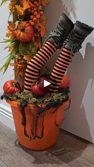 7.5K views · 88 reactions | Diy Witch Legs 🧙‍♀️🪄 | Diy Witch Legs 🧙‍♀️🪄
"Follow me for more cool things for the home🏠"
#harrypotterlights #harrypottermagic #halloweendecor #amazonfallfinds... | By Room Decor Magic | Facebook Witch Legs In Pot, Witch Legs Diy, Diy Witch, Witch Legs, Witch Diy, Harry Potter Magic, Cool Things, Minimalist Decor, For The Home