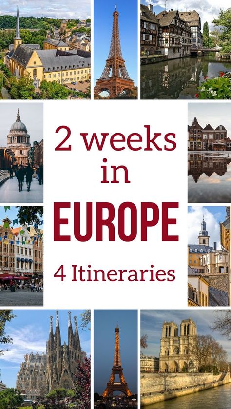 Two Weeks In Europe, Bucket List Places To Visit, Europe By Train, Bucket List Places, Europe Trip Planning, Europe Itinerary, Europe Train, Europe Bucket List, Europe Trip Itinerary