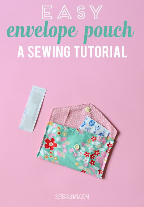 diy envelope pouch sewing tutorial Envelope Pouch, Diy Fabric Crafts, Pouch Sewing, Pouch Tutorial, Diy Envelope, Work Diy, Quilt Projects, Sewing Projects For Kids, Pouch Pattern