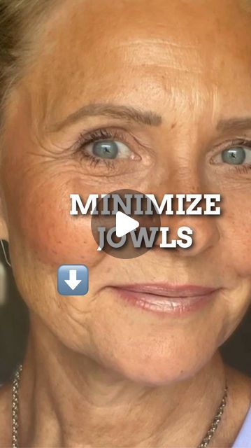 Kimberly Weimer on Instagram: "Jowls are sagging skin around the jawline as a result of aging or loss of skin elasticity. To conceal jowls try this technique-

✅Use a contour shade that is about two shades darker than your skin tone. Cooler tones work best for this job. 

✅Start at your ear and follow the jawline until you see where the jowl starts and the sagging begins. 

✅Continue moving straight ahead and you may have to veer off the jawline just a hair. The idea is to give the illusion that the sagging area is not there and contour does just that- it recedes the jowl area. 

SAVE THIS VIDEO FOR FUTURE REFERENCE. 🔥

Was this a good tip📍? Tell me in the comments. 

Jewelry @blueyedhorse code kim10 

#jowls #midlife #menopause #saggingskin #collagen #skinelasticity #makeuptechniques #m Botox Jawline Before And After, Jowls Sagging, Saggy Jowls, Saggy Face, Face Massage Anti Aging, Face Massage, Sagging Skin, Makeup Techniques, Skin Elasticity