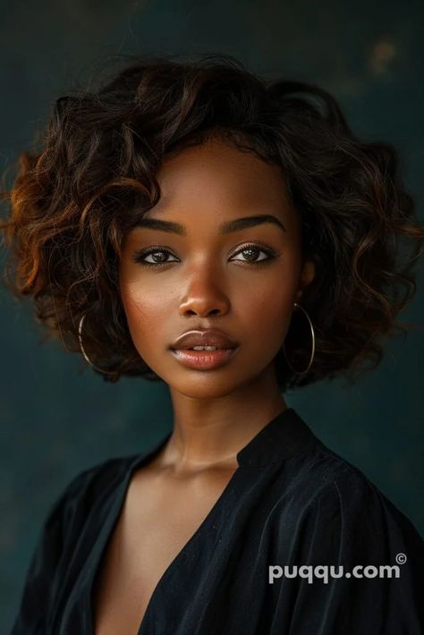 Natural Short Hairstyles, Bob Hairstyles For Black Women, Short Hairstyles For Black Women, Characters Female, Lighting Reference, Natural Hair Short Cuts, Money Moves, Haircut Designs, Blonde Hair Looks