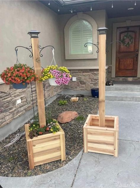 Wooden Garden Ideas, Wood Pallet Storage Ideas, Summer Wooden Crafts, Greenhouse Patio, Outdoor Wood Projects, Wood Craft Projects, Backyard Diy Projects, Wooden Planters, Garden Yard Ideas