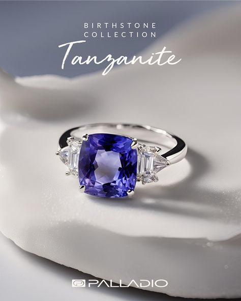 Tanzanite: December’s Rare and Radiant Birthstone. Discover the beauty and story of tanzanite in our Birthstone Collection. Tanzanite And Diamond Ring, Mount Kilimanjaro, Express Love, Tanzanite Jewelry, Tanzanite Diamond Ring, December Birthday, December Birthstone, Custom Jewelry Design, The Shadow