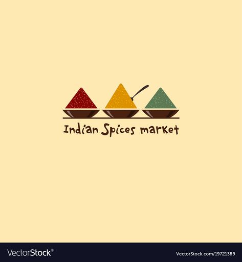 Spice Logo Design, Spices Logo, Food Company Logo, Thai Spices, Market Logo, Type Logos, Logo Mood Board, Spice Bowls, Actors Illustration