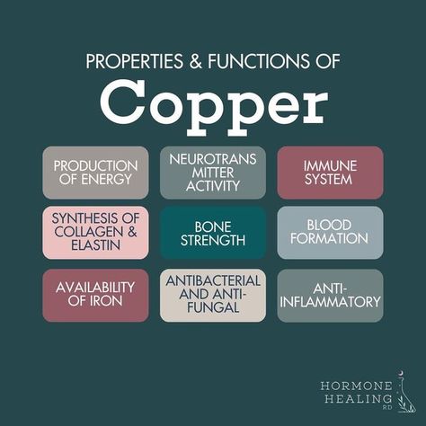 Amanda, Womens’s Health RD on Instagram: "The copper deep dive podcast episode is here! Copper is a nuanced mineral much like iron. Both are extremely important for our overall health, but we need to be using them properly in order to keep a proper balance in our bodies. Both minerals rely heavily on a protein called Ceruloplasmin (Cp). Ceruloplasmin is what transports copper around the body. This is what I mean when I say "bioavailable copper." When copper is in this form, it is able to hel Copper Rich Foods Minerals, Vitamin Health, Spiritual Education, Copper Toxicity, Copper Benefits, Minerals Art, Copper Properties, Healthy Wealthy, Fruit Benefits