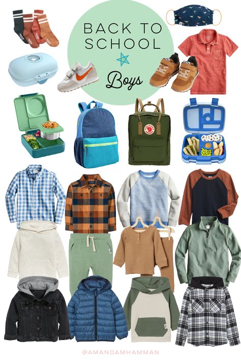 Rouding up sweatshirts, buttons ups, jackets, bookbags, bento boxes, and more for little boys for back to school! #boysstyle #backtoschool Prek Boy Outfits, Boys First Day Of School Outfit, Back To School Boy Outfits, First Day Of School Outfit Boy, Boys Kindergarten Outfits, Kindergarten Boys Outfits, Kindergarten Boy Outfits, Boy School Outfits, Toddler School Outfits Boy