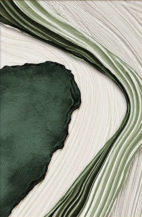 Textured Acrylic Abstract Painting-Modern Plaster Art-3D texture painting Wabi Sabi Texture, Green Images, Green Minimalist, Japanese Zen Garden, Wabi Sabi Art, Textured Acrylic, Green Wave, Green Paintings, Texture Inspiration