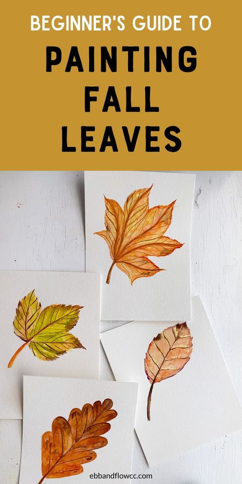 Painting Leaves Watercolor, Painting Leaves Acrylic, Paint Fall Leaves, Fall Leaf Painting, Paint Autumn, Thanksgiving Watercolor, Watercolor Fall Leaves, Fall Paintings, Abstract Art Photography