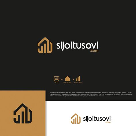 Designs | Design a logo for a modern real estate media site! | Logo design contest Real Estate Project Branding, Realestate Logo Design Inspiration, Real Estate Logo Ideas, Jbl Logo, Architecture Identity, Dubai Logo, Tags Png, Home Logo Design, Property Logo Design