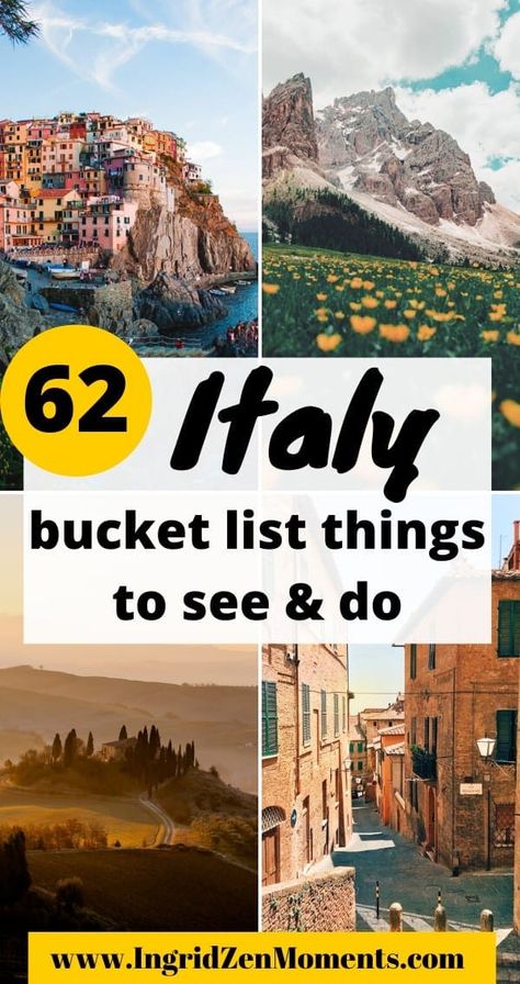 Steal this Huge Italy Bucket List and dream about your next escape! Beautiful Places In Italy, Places To Visit In Italy, Vacation Italy, Italy Bucket List, Italy Travel Photography, Aesthetic Italy, Photography Italy, Italy Destinations, Things To Do In Italy