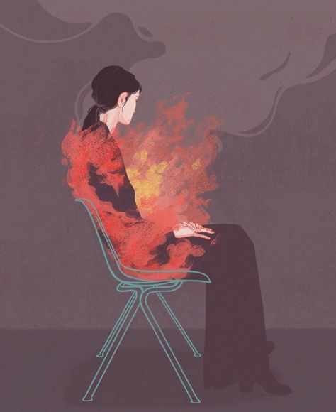 Picame on Instagram: “Burnout @adarasanchez ▸ Use #picame for a chance to be featured ▸ Sponsored posts on request via DM” Adara Sanchez, Social Awareness Campaign, Header Image, Sponsored Posts, Ernest Hemingway, Girls Illustration, Freelance Illustrator, Texture Design, Society6 Art