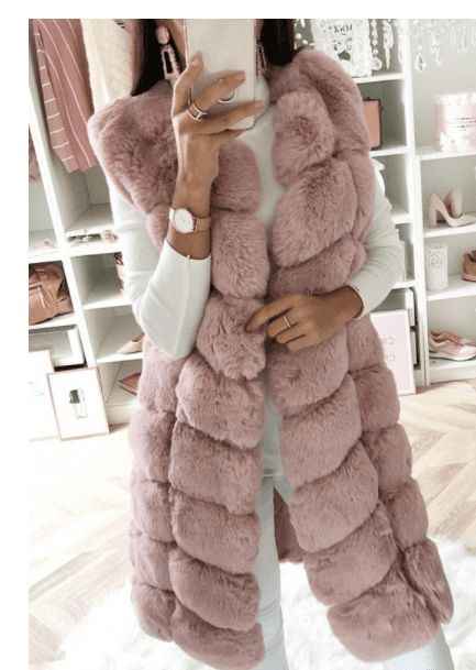 Fur vest outfit