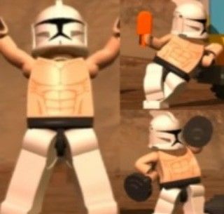 From Lego Star Wars 3: Clone Wars Lego Figurine, Lego Clones, Clone Troopers, Clone Trooper, Star Wars Clone Wars, Star Wars Humor, Star Wars Memes, Meme Faces, Lego Star