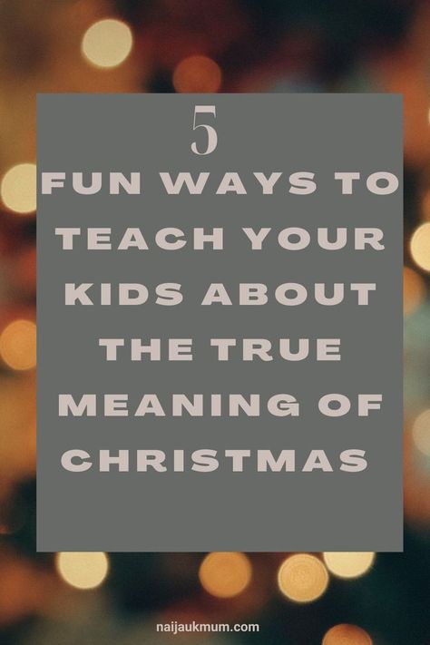 Here are some exciting ways to teach your kids the true meaning of Christmas and make Christ the center of your Christmas celebration. Christmas Meaning, Christmas Stories For Kids, The True Meaning Of Christmas, Christmas Lesson, Christmas Teaching, Toddler Behavior, Christmas Bible, How To Teach Kids, Levels Of Understanding