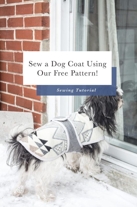 Keep your Pup Warm with our Free Dog Coat Pattern! Dog Jacket Pattern Free, Dog Jacket Patterns, Closet Core Patterns, Dog Coat Pattern, Fleece Dog Coat, Dog Clothes Diy, Coat Pattern Sewing, Dog Winter Coat, Dog Clothes Patterns