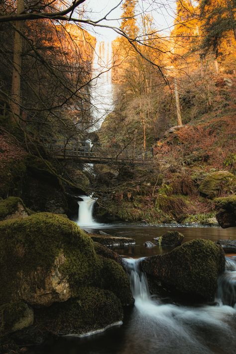 Photograph taken at sunrise of the most beautiful waterfall in Wales - the epic Pistyll Rhaeadr. Certainly a place that you should visit once lockdown is lifted over here. There's a hike that will take you  right to the top of the cliff edge and give you an outstanding view down the valley. For more places to visit, check out the link to my website.  #walesphotography #visitwales #landscapephotography #waterfallsuk Wales Photography, Powis Castle, Wales Snowdonia, Cliff Edge, Personal Investigation, Wales Travel, Visit Wales, Beautiful Landscape Photography, Brecon Beacons