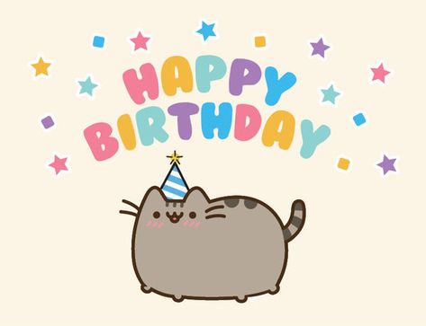 Pusheen Birthday Card by beccyboo-412 Pusheen Happy Birthday, Pusheen Birthday, Happy Birthday Cat, Birthday Doodle, Pusheen Cute, Happy Birthday Card Funny, Geeky Humor, Anniversaire Diy, Carte Halloween