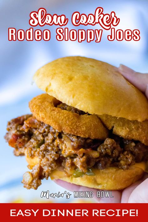 Mexican Sloppy Joes, Sloopy Joes, Cr Ideas, Cheeseburger Sloppy Joes, Rodeo Burger, Bbq Sloppy Joes, Crock Pot Sloppy Joes, Bacon Bbq Sauce, Slow Cooker Sloppy Joes