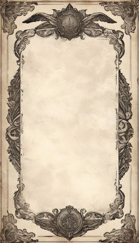 Vintage Gothic Wallpaper, Gothic Poster Design, Gothic Frame Drawing, Victorian Background, Gothic Border, Goth Background, Gothic Journal, Gothic Frame, Room Box Miniatures