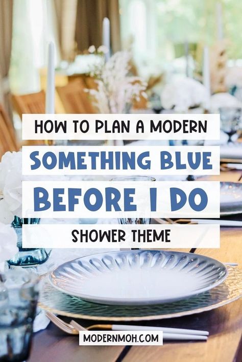 Want to plan a modern something blue before I do shower theme? We've got you covered! From invitations to favors, discover expert tips and tricks, find the perfect something blue before i do shower ideas the bride will love. Start planning your perfect bridal shower party now! | Modern MOH Wedding Ideas Something Blue Shower Ideas, Something Blue Bridal Shower Ideas Food, Something Blue Before I Say I Do, Something Blue Bridal Shower Favors, Baby Blue Bridal Shower Ideas, Something Blue Shower Theme, Bridal Shower Something Blue Theme, Something Blue Before I Do Shower Theme, Blue And White Bridal Shower Ideas