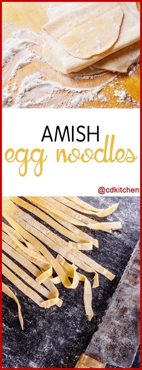 Egg Noodles Homemade, Recipes Egg Noodles, Amish Egg Noodles, Amish Breads, Amish Noodles, Easy Homemade Noodles, Egg Noodles Recipe, Noodles Homemade, Noodle Recipes Homemade