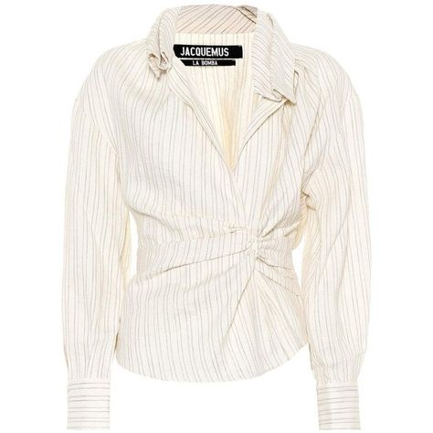 Jacquemus Le Chemise Belem Striped Blouse (27.290 RUB) ❤ liked on Polyvore featuring tops, blouses, neutrals, chemise blouse, stripe top, striped blouse, white striped top and jacquemus top Stripe Blouse, Belem, Stripe Top, 가을 패션, Blouse White, Lookbook Outfits, White Blouse, Striped Blouse, Elegant Outfit