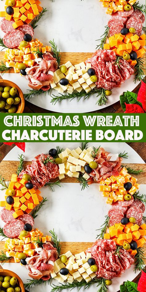 Christmas Wreath Charcuterie, Wreath Charcuterie Board, Holidays Appetizers, Board Appetizers, Wreath Charcuterie, Charcuterie Wreath, Charcuterie Christmas, Party Crowd, Christmas Appetizers Easy