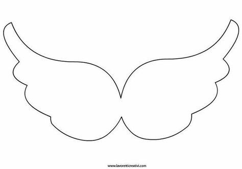 Angel Wings Template, Angel Wings Pattern, Wings Template, Wing Shapes, Ali D'angelo, Wings Pattern, Diy Angel Wings, Diy Angels, Paper Angel