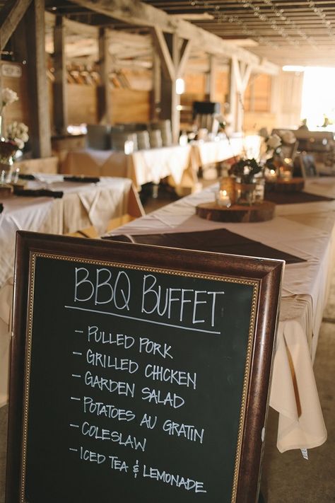 Wedding Buffet Menu, Barbecue Wedding, Bbq Wedding Reception, Bbq Rehearsal Dinner, Reception Buffet, Bbq Buffet, Wedding Buffet Food, Wedding Food Menu, Bbq Menu