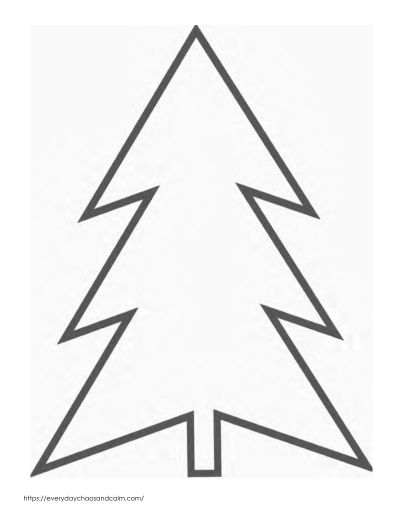 Free Printable Christmas Tree Template For Crafts Free Printable Christmas Tree Template, Tree Template Printable Free, Tree Pattern Printable, Cookie Template, Gingerbread Man Template, Christmas Tree Outline, Printable Christmas Tree, Christmas Color By Number, Christmas Word Scramble