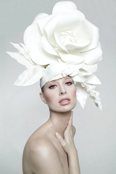 Makeup by Eliut Tarin: Paper Headpiece, Couture Hats, Crazy Hats, Kentucky Derby Hats, Fancy Hats, Love Hat, Fancy Hairstyles, Flower Hats, Wedding Hats