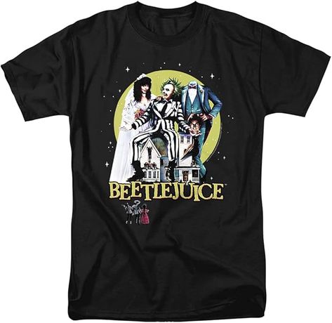 LOGOVISION Beetlejuice Unisex Adult T Shirt Collection Beetlejuice Poster, Beetlejuice Green, Beetlejuice Shirt, T Shirt Collection, Beetlejuice Movie, Film Buff, Celebrating Christmas, Green T Shirt, Green Tshirt