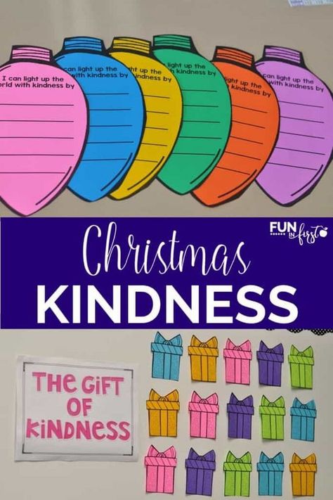 Christmas Kindness, Kindness Bulletin Board, Teaching Kindness, Teaching Holidays, December Activities, Spreading Kindness, Kindness Activities, Christmas Teaching, Christmas Writing