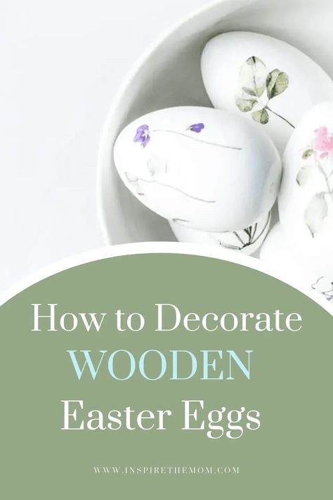 How to Decorate Wooden Easter Eggs - Wooden Eggs Crafts, Wood Easter Eggs, Wooden Easter Eggs, Easter Egg Art, Wood Eggs, Easter Egg Designs, Easter Egg Crafts, Egg Crafts, Easter Traditions