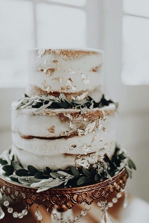 sage green wedding color ideas #wedding #weddings #weddingcolors #greenweddings #hmp Western Wedding Cakes 2 Tier, Earthy Wedding Cake, Naked Wedding Cake With Flowers, Rustic Wedding Cakes, Semi Naked Wedding Cake, Wedding Cake Designs Simple, Sage Green Wedding Colors, Green Wedding Colors, Naked Cakes