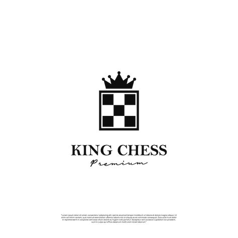 Chess Logo Design, Chess Decoration, Logo Design Black And White, King Logo Design, Chess Wallpaper, Logo Design Black, Chess Logo, Chess Shirts, Coin Logo