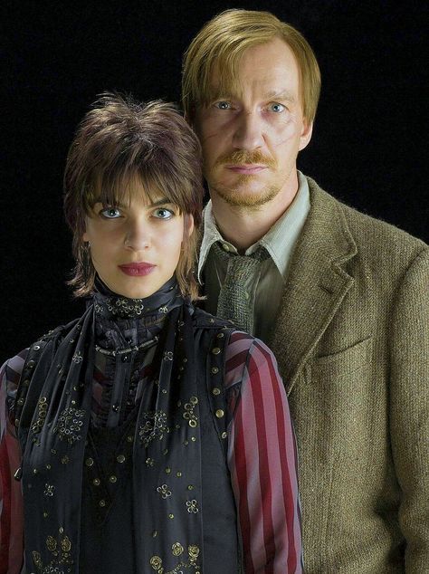 Lupin and Tonks (HP) Remus Lupin And Nymphadora Tonks, Remus And Tonks, Lupin Harry Potter, Natalia Tena, Film Harry Potter, Harry Potter Wiki, Nymphadora Tonks, Hallowen Costume, Images Harry Potter