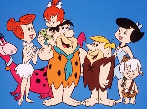 Cartoon Characters Names, Flintstone Cartoon, Hanna Barbera Cartoons, The Flintstones, The Jetsons, Morning Cartoon, Classic Cartoon Characters, Saturday Morning Cartoons, Family Costumes