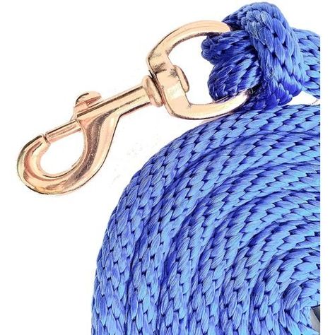 With the Majestic Ally Solid Poly Propylene Lead Rope with Removal Heavy Duty Finish Bolt Snap Horse Lead, you can hold your horses in style! The polypropylene is strong and thick, but it also has a broken-in feel for a comfy hold to help prevent robe burns. This rope features a high-quality durable bolt snap with a smooth trigger action for easy opening and closing. . The rope ends are sealed to ensure long-lasting dependability and performance. Choose from multiple farm-friendly colors to coor Leather Horse Halter, Horse Lead Rope, Headstalls For Horses, Horse Lead, Hold Your Horses, Lead Rope, Horse Bridle, Cowboy Horse, Tack Sets