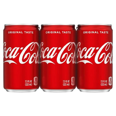 Price:$5.99! Coca-Cola Soda 3 for $9.98 Soda Labels, Coca Cola Mini, Coca Cola Brands, Diet Pepsi, Coca Cola Can, Coke Cola, Caffeine Content, Coke Cans, Fresh Groceries