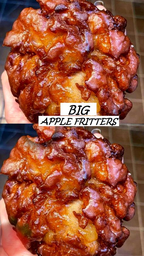 Cake Mix Apple Fritters, German Apple Fritters Recipe, Apple Fritters With Bisquick, The Best Apple Fritters, Large Apple Fritters, Diy Apple Fritters, Crispy Apple Fritters Recipe, Apple Fritters Yeast Dough, Applefritters Fritters Recipes